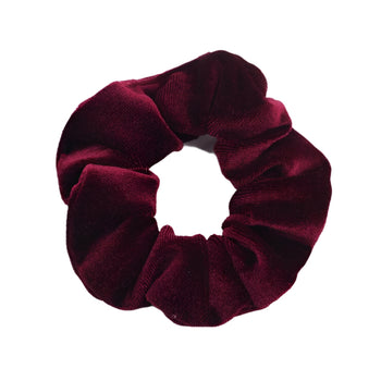 Uniform Velvet Scrunchie Burgundy